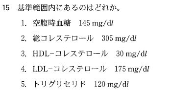 第55回臨床検査技師国家試験午前第15問