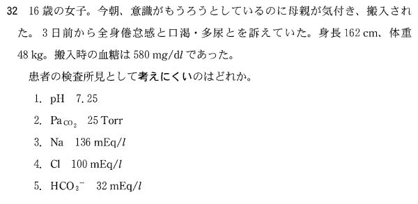 第55回臨床検査技師国家試験午後第32問