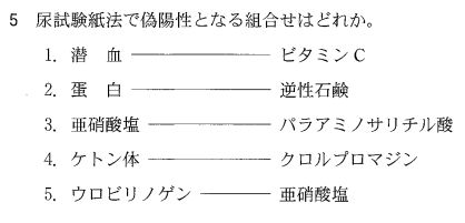 第55回臨床検査技師国家試験午後第5問