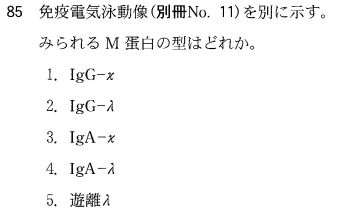 第55回臨床検査技師国家試験午後第84問